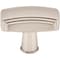 Jeffrey Alexander 1-9/16" Overall Length Satin Nickel Rectangle Delgado Cabinet Knob 519SN - alternate 4